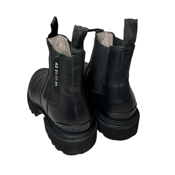 Allsaints Womens Ada Chelsea Boots Black Leather Lightweight size 39.5/9.5 - Picture 7 of 8